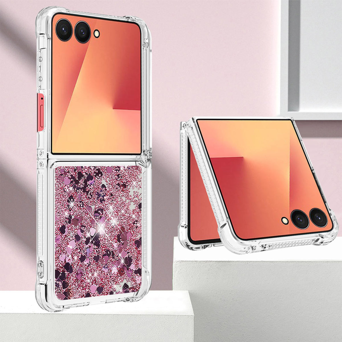 For Samsung Galaxy Z Flip7 5G TPU Case Glitter Quicksand Shockproof Phone Back Cover
