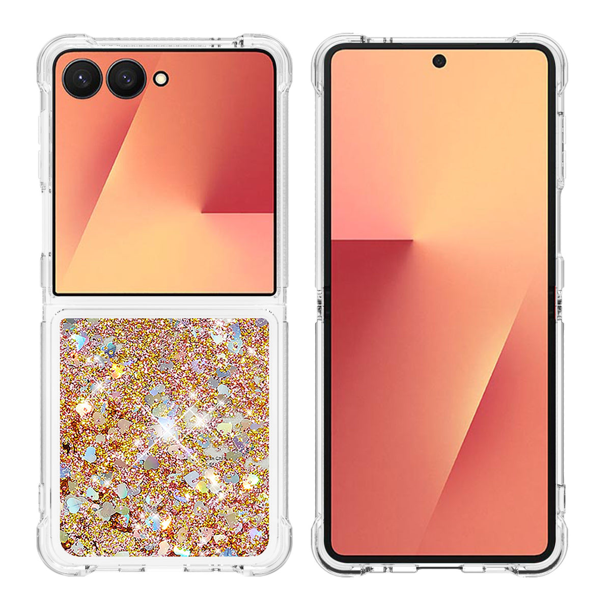 For Samsung Galaxy Z Flip7 5G TPU Case Glitter Quicksand Shockproof Phone Back Cover