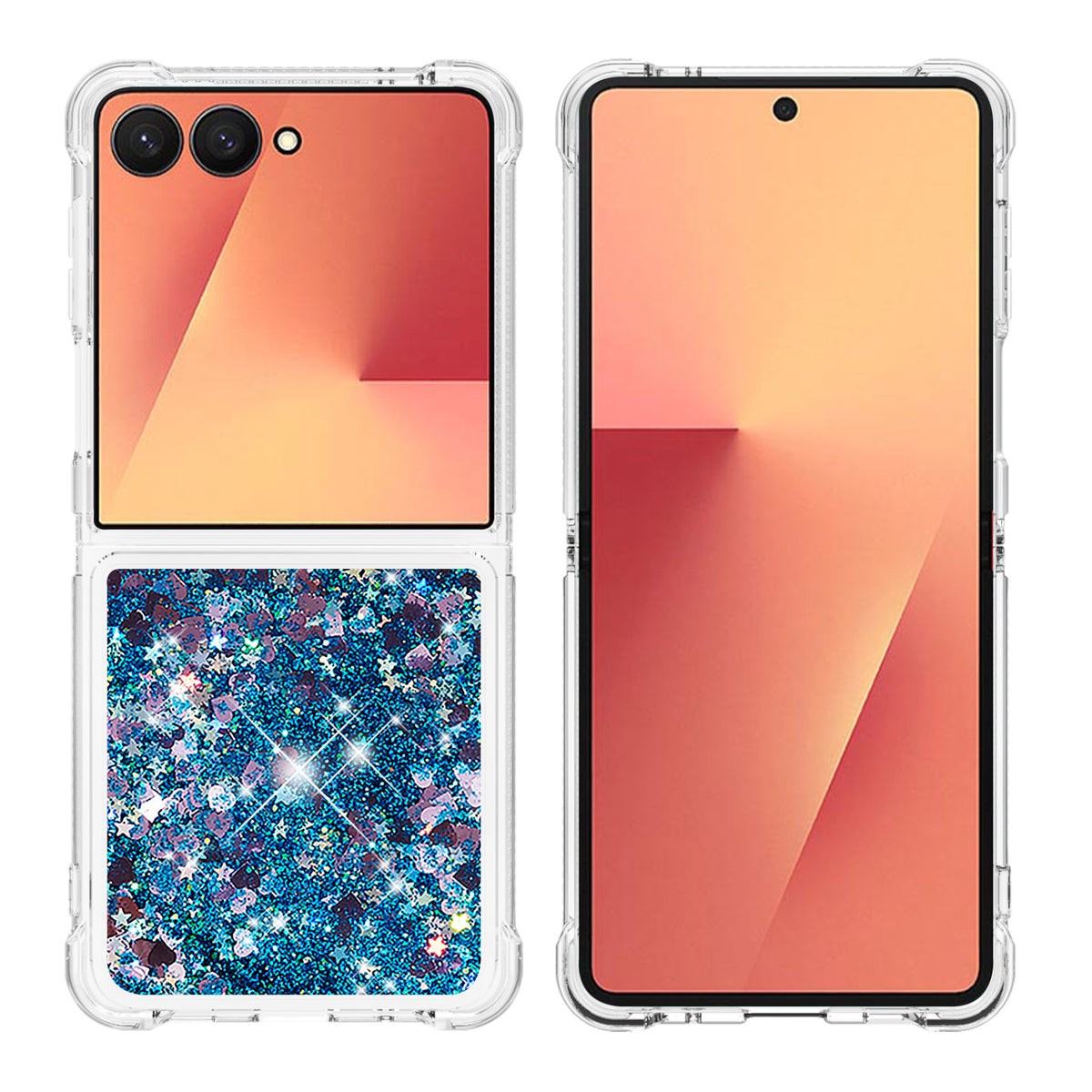 For Samsung Galaxy Z Flip7 5G TPU Case Glitter Quicksand Shockproof Phone Back Cover