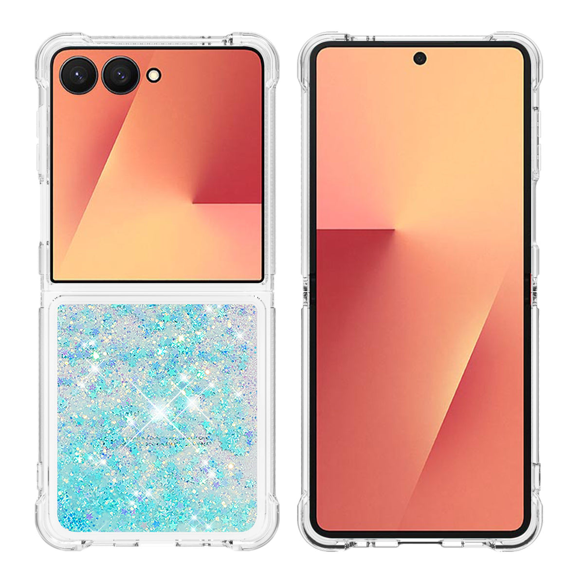 For Samsung Galaxy Z Flip7 5G TPU Case Glitter Quicksand Shockproof Phone Back Cover
