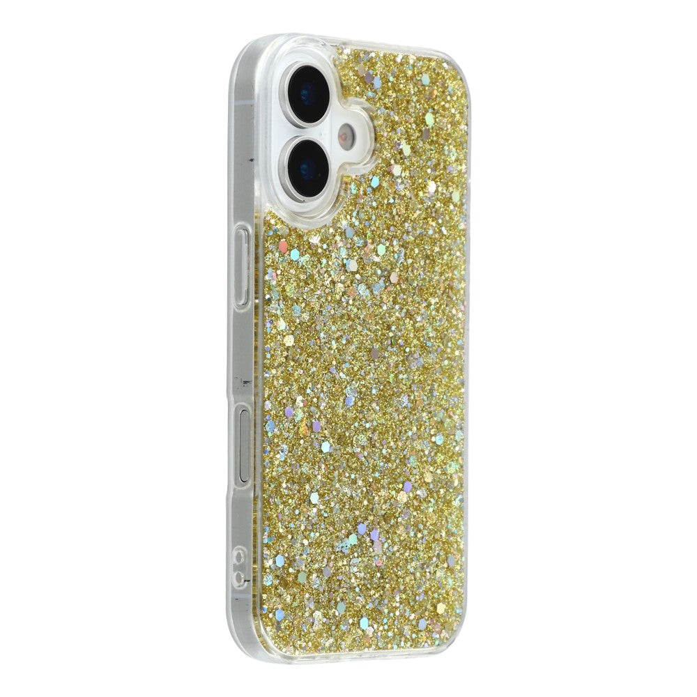 For iPhone 17 Case Shockproof Soft TPU Phone Cover Glittery Design