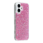 For iPhone 17 Case Shockproof Soft TPU Phone Cover Glittery Design