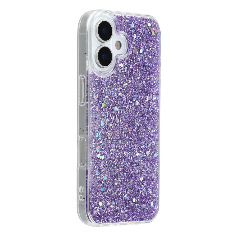 For iPhone 17 Case Shockproof Soft TPU Phone Cover Glittery Design