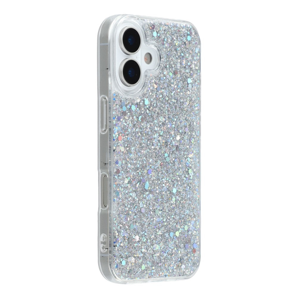 For iPhone 17 Case Shockproof Soft TPU Phone Cover Glittery Design