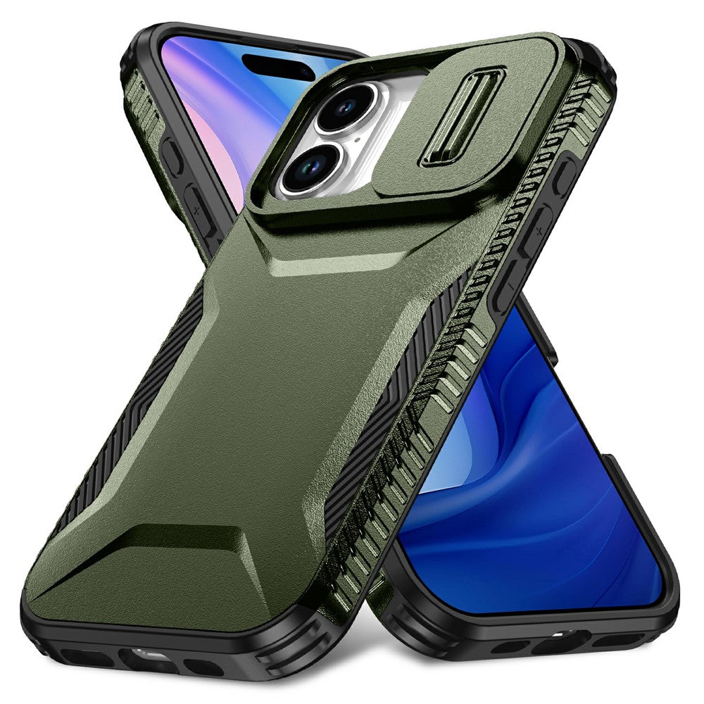 For iPhone 18 / 17 Case Camshield TPU + PC Phone Cover Non-Slip Side Edge