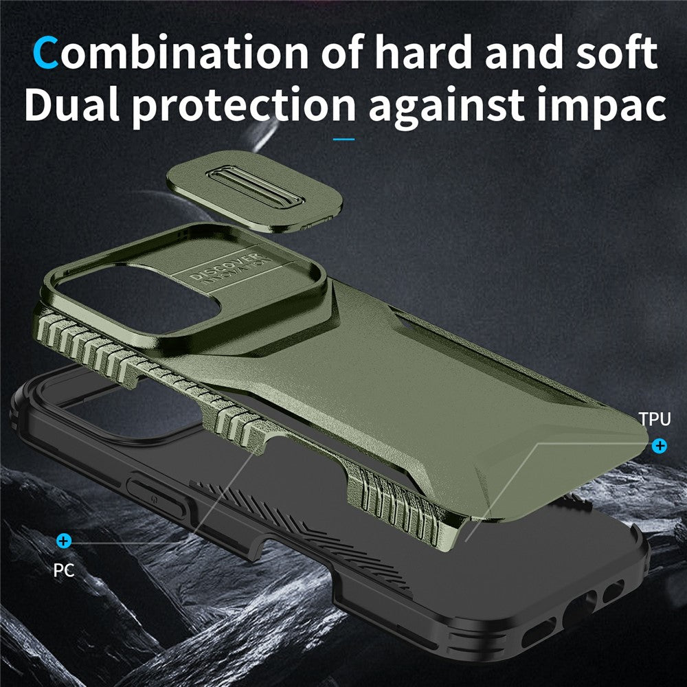 For iPhone 18 / 17 Case Camshield TPU + PC Phone Cover Non-Slip Side Edge