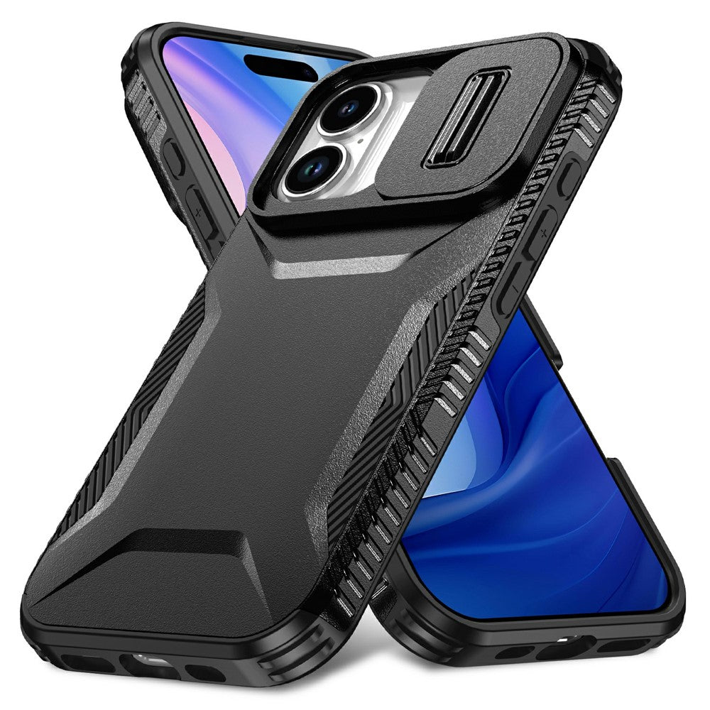 For iPhone 18 / 17 Case Camshield TPU + PC Phone Cover Non-Slip Side Edge