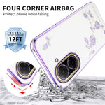 KADEM For Xiaomi Redmi A5 NFC (EU) (173.45mm) Case Flower Rhinestone Decor TPU Phone Cover