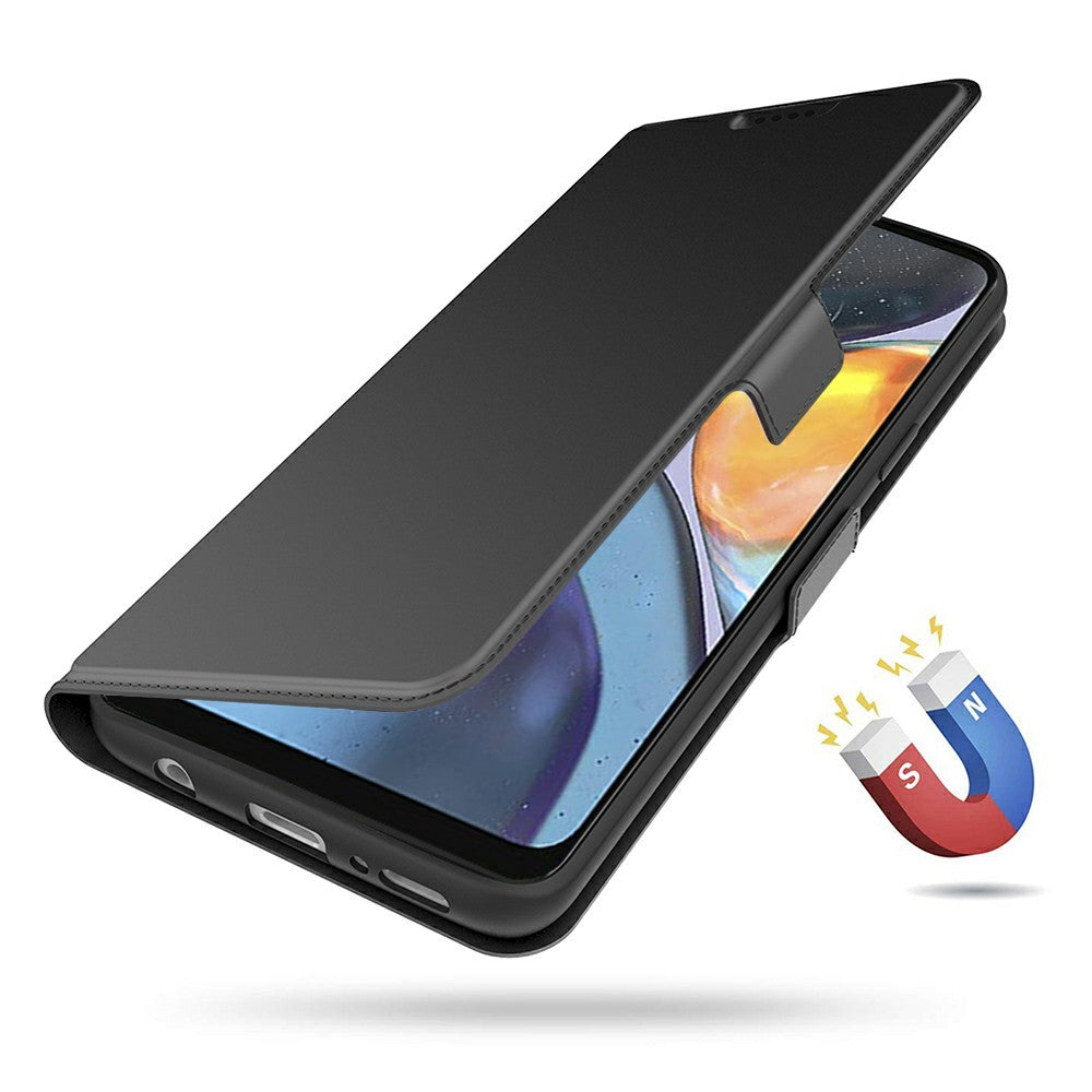 Til Motorola Moto G86 5G Etui Stødsikkert TPU Indercover Læder Telefoncover Kortplads