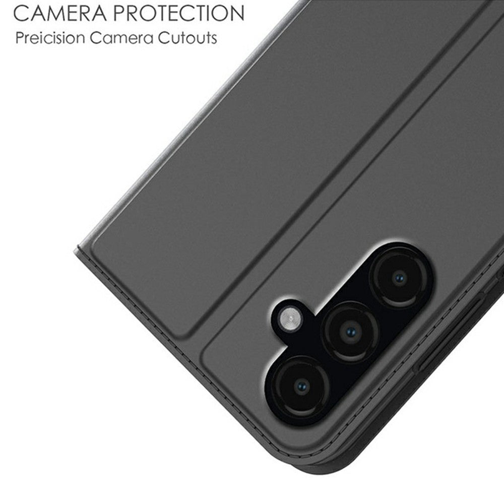 For Samsung Galaxy M36 5G Case PU Leather Phone Cover with Card Holder Stand