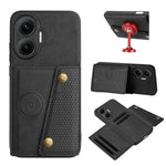 Xiaomi Redmi Turbo 4 Pro 5G / Poco F7 5G-skal med korthållare, stativ, läder + TPU-mobilskal