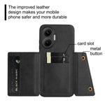 Xiaomi Redmi Turbo 4 Pro 5G / Poco F7 5G-skal med korthållare, stativ, läder + TPU-mobilskal