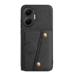 Xiaomi Redmi Turbo 4 Pro 5G / Poco F7 5G-skal med korthållare, stativ, läder + TPU-mobilskal