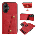 Xiaomi Redmi Turbo 4 Pro 5G / Poco F7 5G-skal med korthållare, stativ, läder + TPU-mobilskal