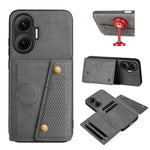 Xiaomi Redmi Turbo 4 Pro 5G / Poco F7 5G-skal med korthållare, stativ, läder + TPU-mobilskal