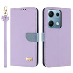 For Xiaomi Redmi Note 14S 4G Case Bowknot Decor Wallet Leather Phone Cover with Wrist Strap