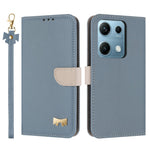 For Xiaomi Redmi Note 14S 4G Case Bowknot Decor Wallet Leather Phone Cover with Wrist Strap