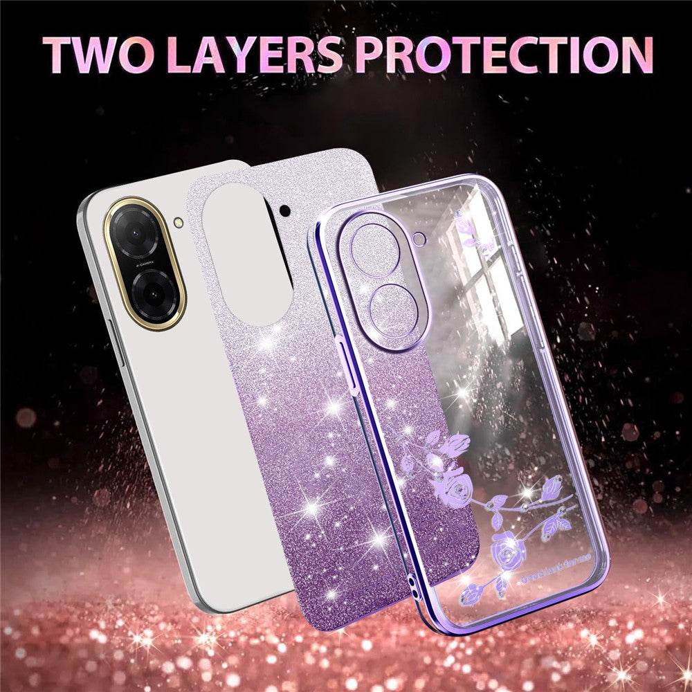KADEM For Xiaomi Redmi A5 NFC (EU) (173.45mm) Case Flower TPU Flexible Gradient Phone Cover