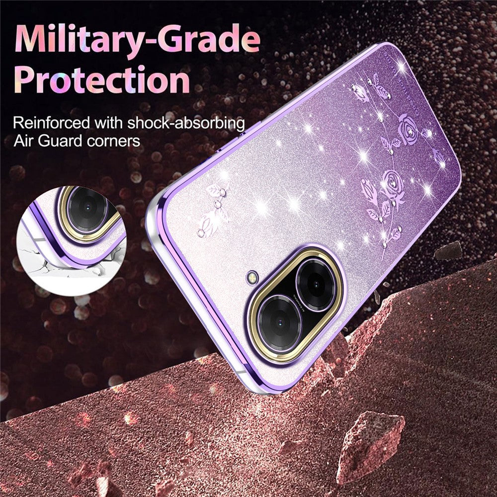 KADEM For Xiaomi Redmi A5 NFC (EU) (173.45mm) Case Flower TPU Flexible Gradient Phone Cover