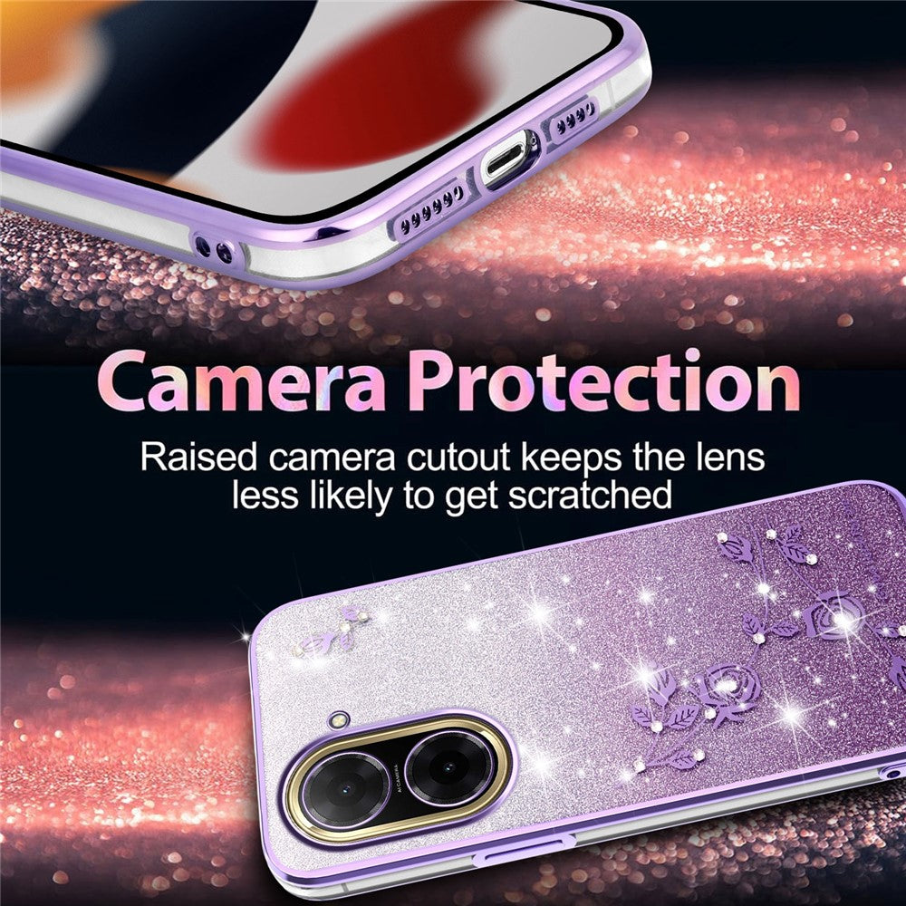 KADEM For Xiaomi Redmi A5 NFC (EU) (173.45mm) Case Flower TPU Flexible Gradient Phone Cover