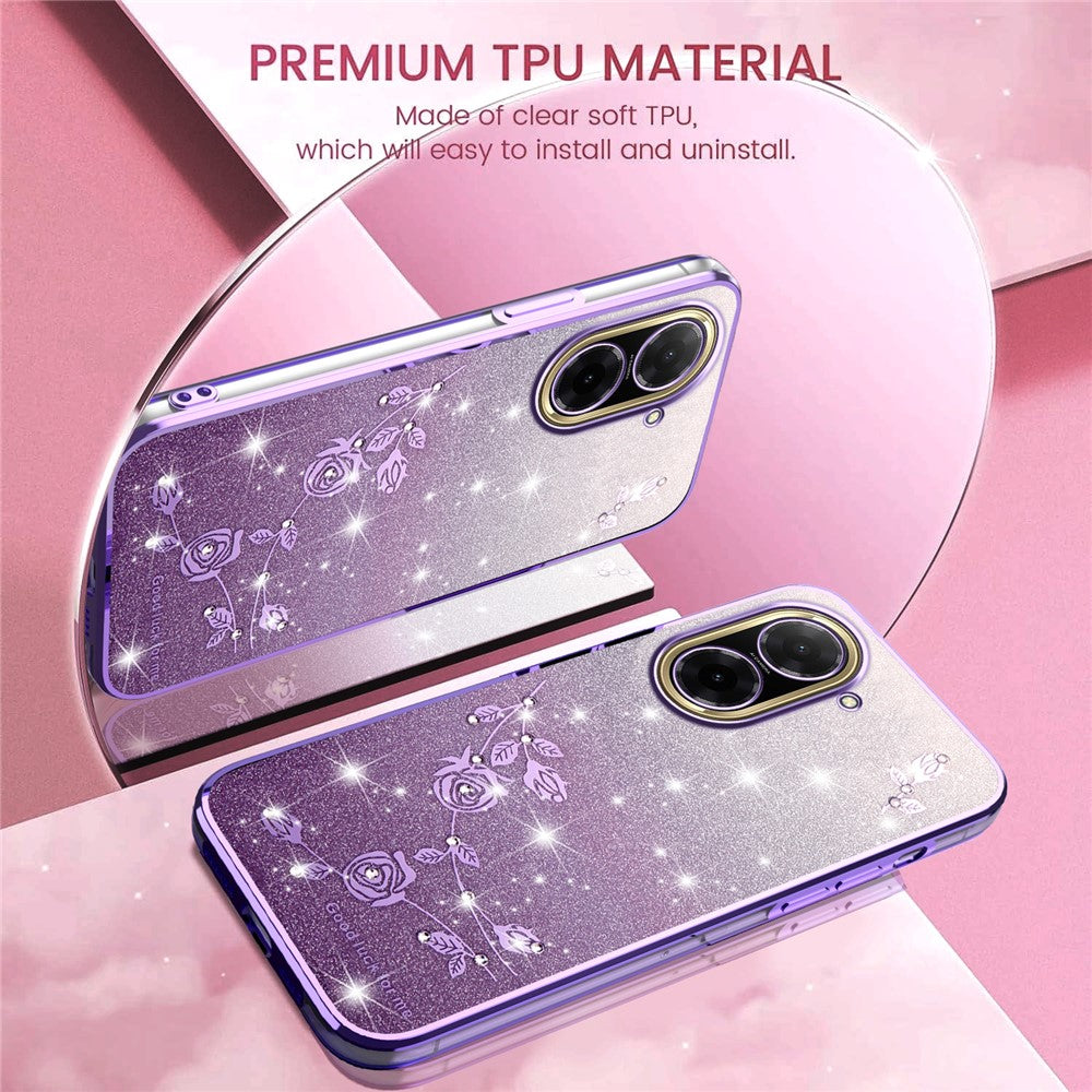 KADEM For Xiaomi Redmi A5 NFC (EU) (173.45mm) Case Flower TPU Flexible Gradient Phone Cover