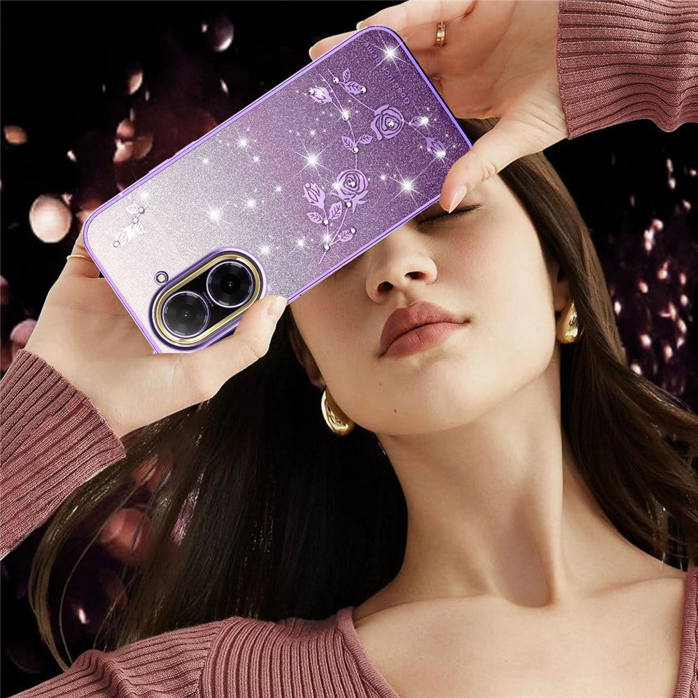 KADEM For Xiaomi Redmi A5 NFC (EU) (173.45mm) Case Flower TPU Flexible Gradient Phone Cover