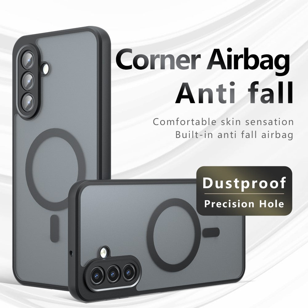 Til Samsung Galaxy A15 5G Magnetisk Etui TPU + PC Mat Skind Touch Telefoncover