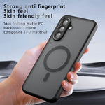 Til Samsung Galaxy A15 5G Magnetisk Etui TPU + PC Mat Skind Touch Telefoncover