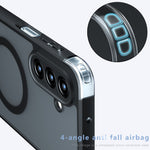 Til Samsung Galaxy A24 5G Magnetisk Cover TPU + PC Mat Overflade Telefoncover
