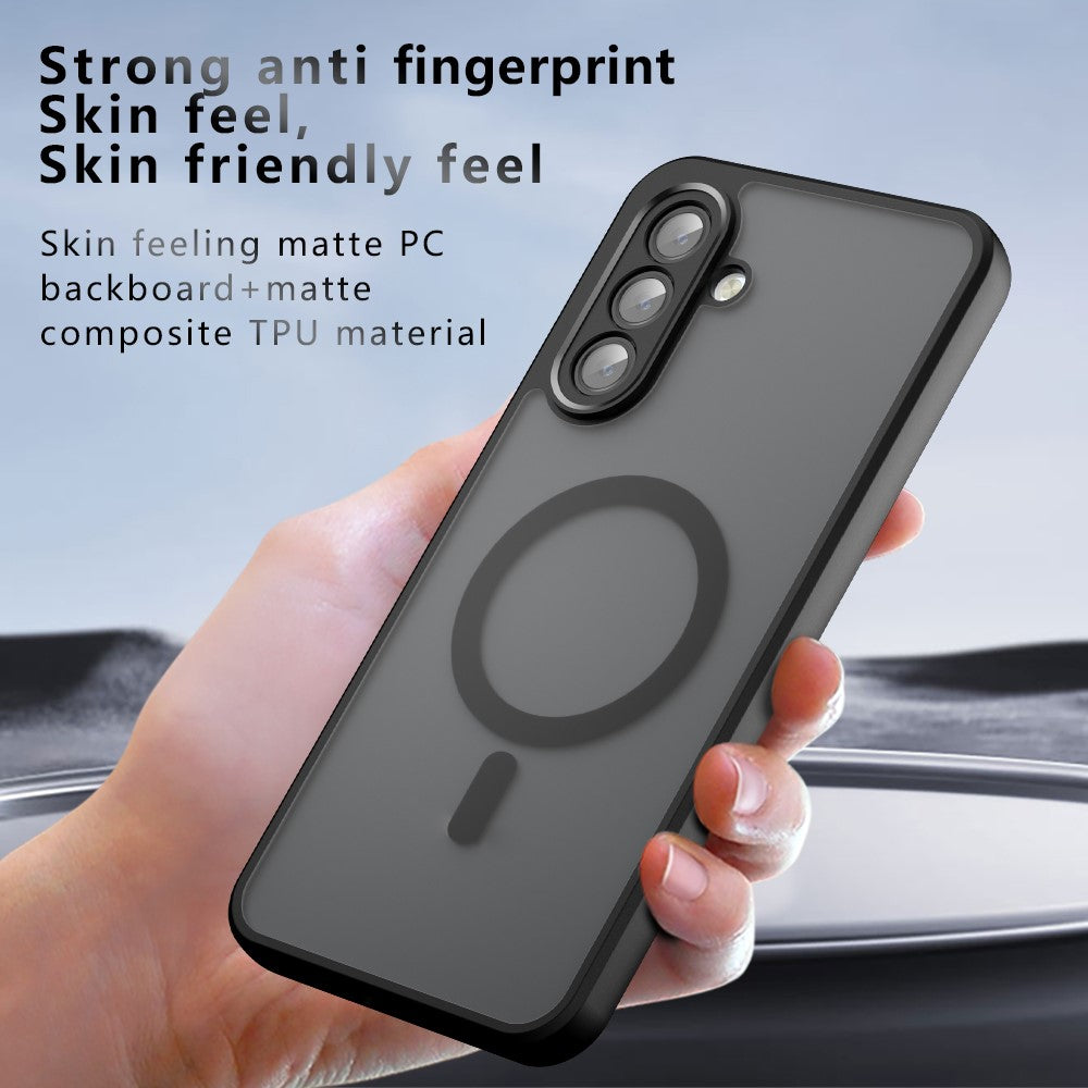 Til Samsung Galaxy A24 5G Magnetisk Cover TPU + PC Mat Overflade Telefoncover
