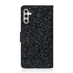 For Samsung Galaxy S25 FE Case PU Leather Wallet Card Slots Glitter Phone Cover