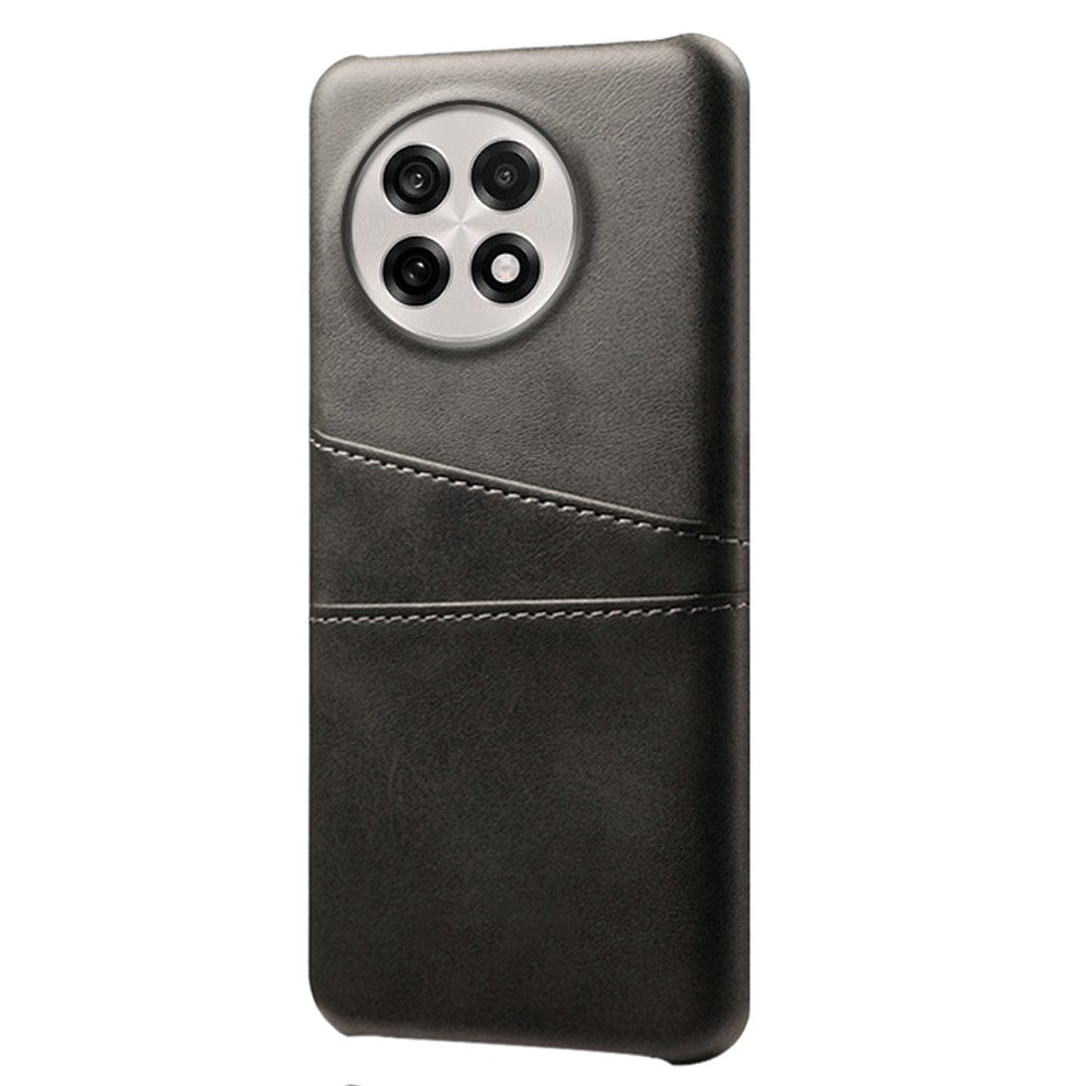 Mobilcover til OnePlus 13R 5G / Ace 5 5G / Ace 5 Pro 5G med to kortpladser, PU-læder + hårdt PC-mobilcover