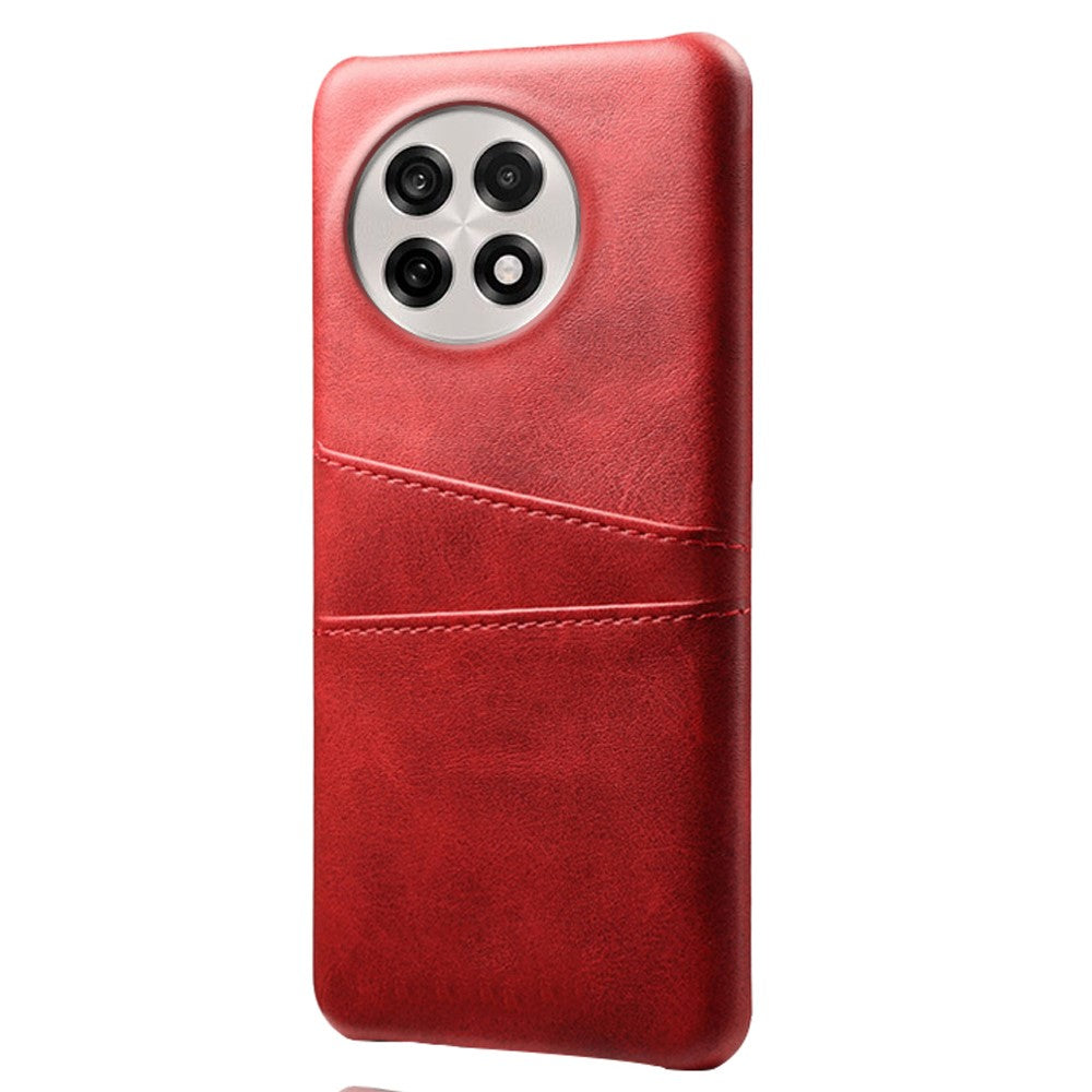 Mobilcover til OnePlus 13R 5G / Ace 5 5G / Ace 5 Pro 5G med to kortpladser, PU-læder + hårdt PC-mobilcover