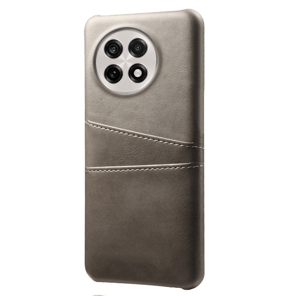Mobilcover til OnePlus 13R 5G / Ace 5 5G / Ace 5 Pro 5G med to kortpladser, PU-læder + hårdt PC-mobilcover