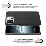 For OnePlus 13T 5G Phone Case Cloth Texture Anti-Scratch Protective PC Back Cover
