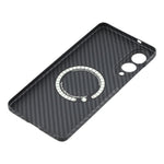 Til Samsung Galaxy S25 Edge Magnetisk Cover 1500D Grov Tekstur Aramidfiber Telefoncover Præcisionsudskæring