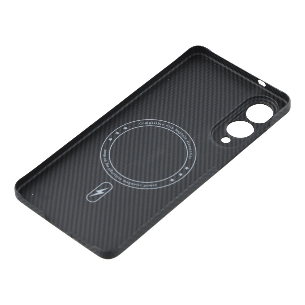 For Samsung Galaxy S25 Edge Magnetic Case 600D Fine Texture Aramid Fiber Phone Cover (Precise Lens Hole)