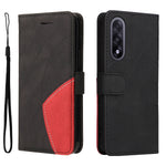 For OnePlus Nord 5 5G / OnePlus Ace 5 Ultra 5G Leather Phone Case Stand Wallet with Bi-color Splicing Design