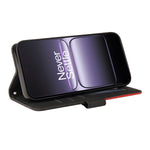 For OnePlus Nord 5 5G / OnePlus Ace 5 Ultra 5G Leather Phone Case Stand Wallet with Bi-color Splicing Design