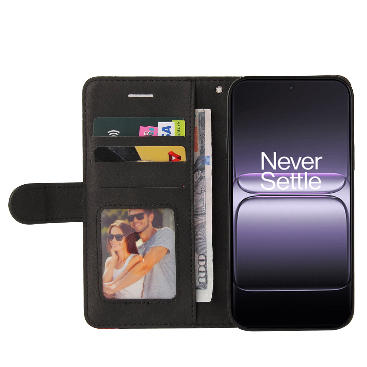 For OnePlus Nord 5 5G / OnePlus Ace 5 Ultra 5G Leather Phone Case Stand Wallet with Bi-color Splicing Design