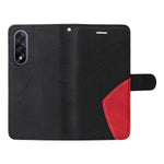 For OnePlus Nord 5 5G / OnePlus Ace 5 Ultra 5G Leather Phone Case Stand Wallet with Bi-color Splicing Design