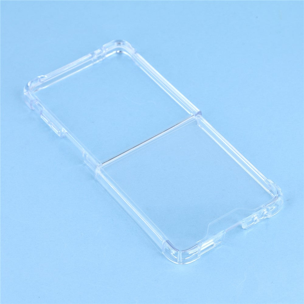 Samsung Galaxy Z Flip8 / Z Flip7 5G mobilskal TPU + Akryl 1.5mm Stötsäkert Genomskinligt Bakstycke