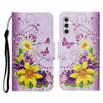 For Samsung Galaxy A18 5G / A17 5G / A17 4G / A26 5G / A16 5G / A16 4G Case Pattern Printing Protective Leather Folio Phone Cover with Wrist Strap