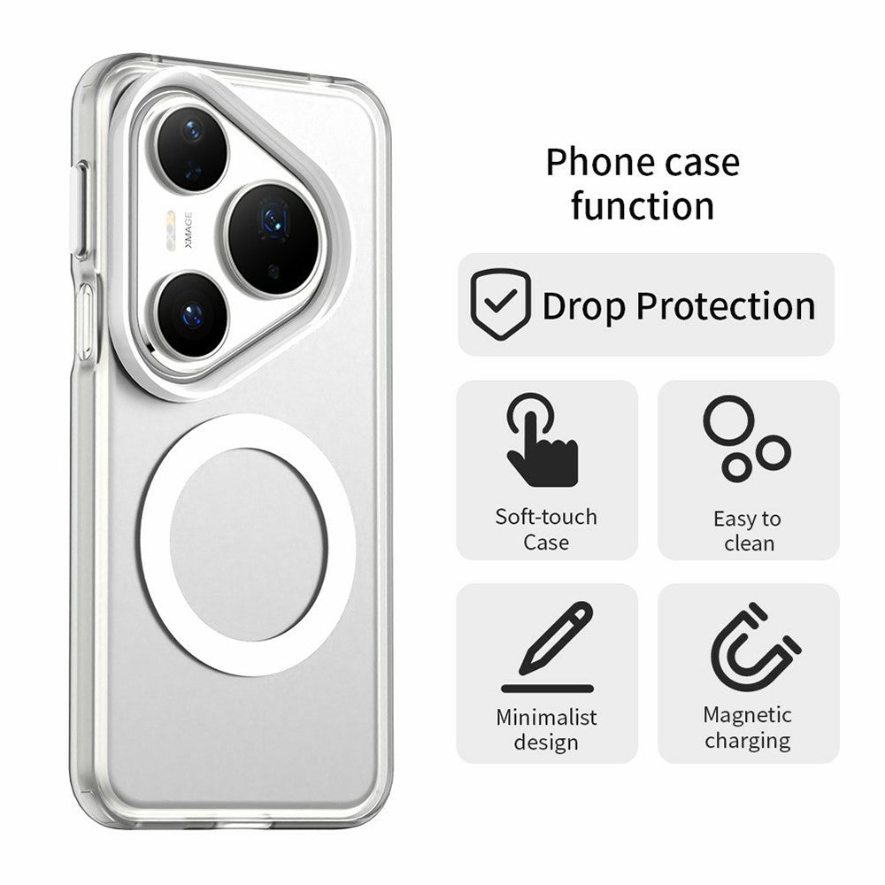 For Huawei Pura 80 Pro / 80 Pro+ Magnetic Case Anti Drop Hybrid Phone Back Cover