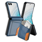 N.BEKUS til Samsung Galaxy Z Flip7 5G etui Kortlomme PU + PC telefonbagcover