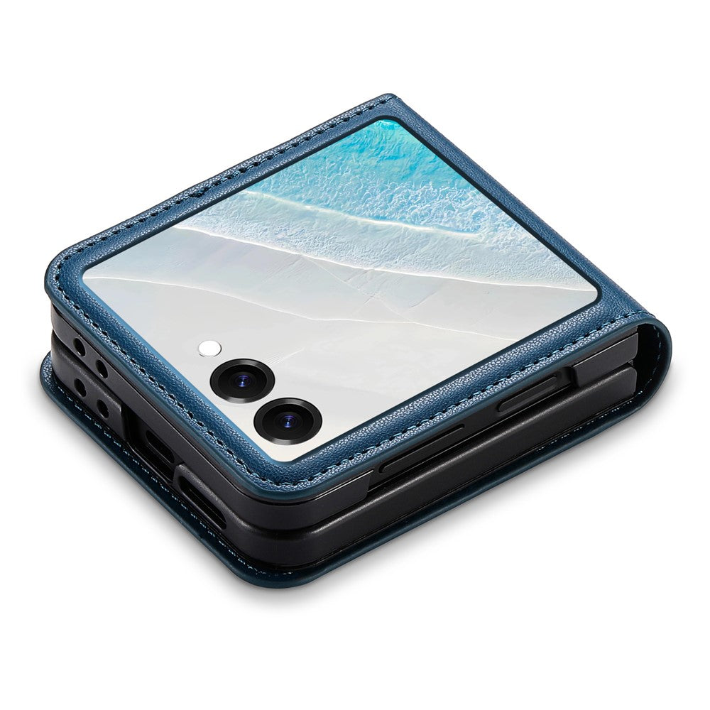 N.BEKUS til Samsung Galaxy Z Flip7 5G etui Kortlomme PU + PC telefonbagcover