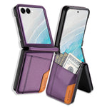 N.BEKUS til Samsung Galaxy Z Flip7 5G etui Kortlomme PU + PC telefonbagcover