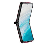 N.BEKUS til Samsung Galaxy Z Flip6 5G / Flip7 FE 5G cover med kortlomme PU + PC bagcover