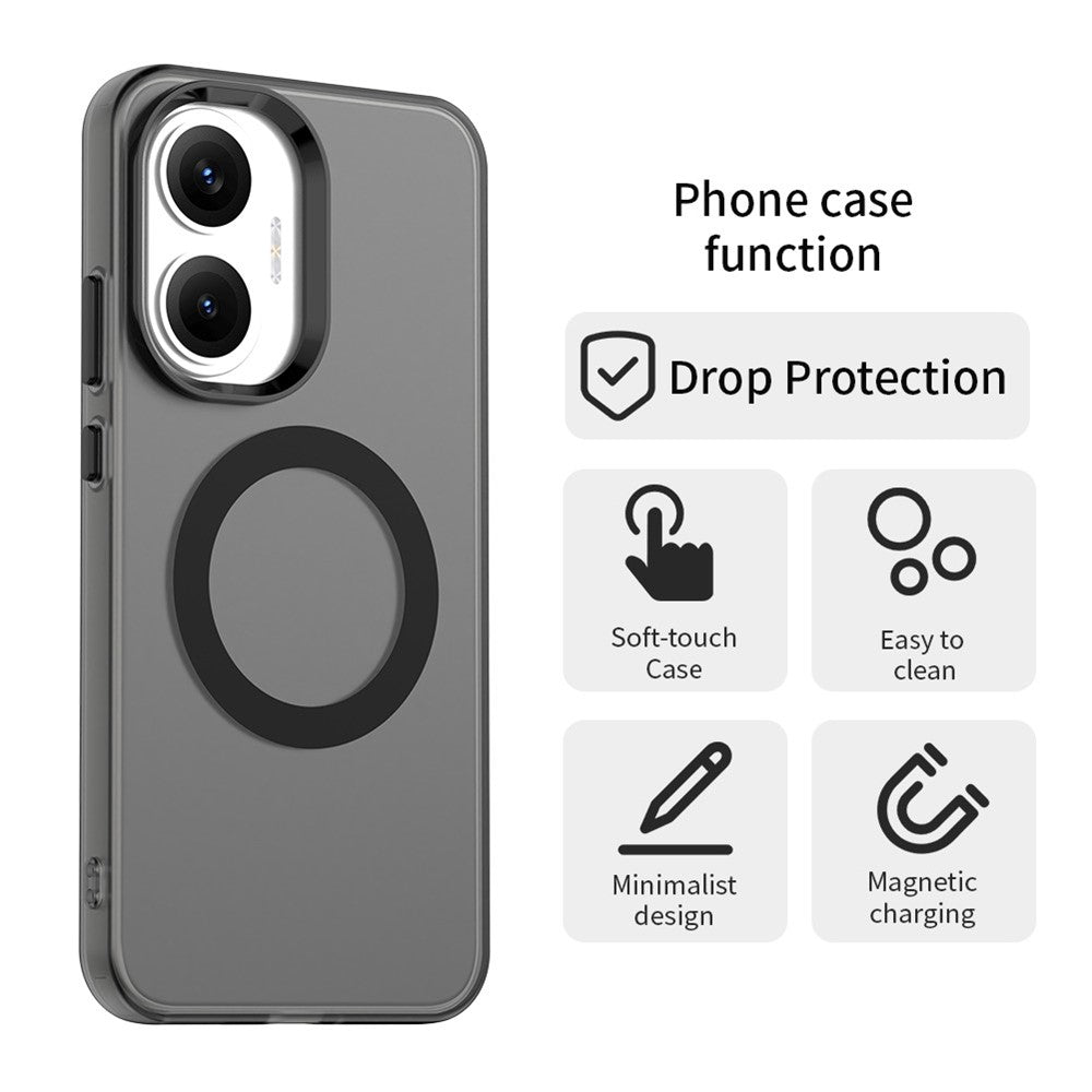 For Xiaomi Redmi Turbo 4 Pro 5G / Poco F7 5G Magnetic Case Anti Drop Hybrid Phone Back Cover