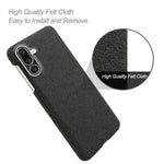 For Samsung Galaxy M56 5G Phone Case Cloth Texture Anti-Scratch Protective PC Back Cover